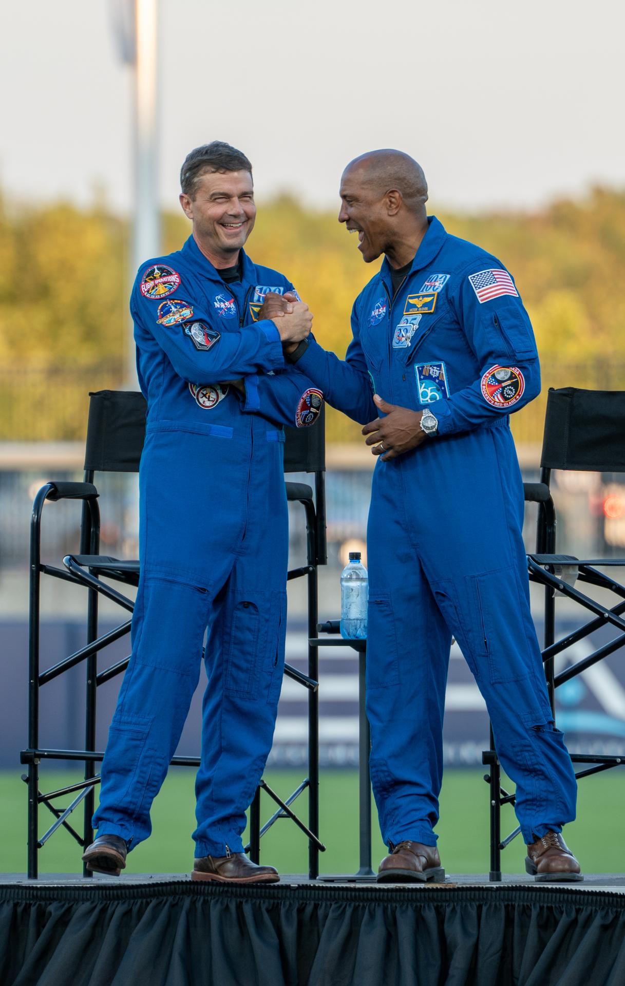 The crew of NASA’s Artemis II mission – NASA astronauts Reid Wiseman, Victor Glover, and Christina Koch, and CSA (Canadian Space Agency) astronaut Jeremy Hansen –visited Huntsville, Alabama, Monday, Aug. 31, where they joined thousands of attendees for a special public event celebrating their historic mission. Held at Toyota Field in Madison, Alabama, the event gave the crew an opportunity to share firsthand experiences from their journey, reflect on their time in space, and connect with the community through an engaging question-and-answer session.